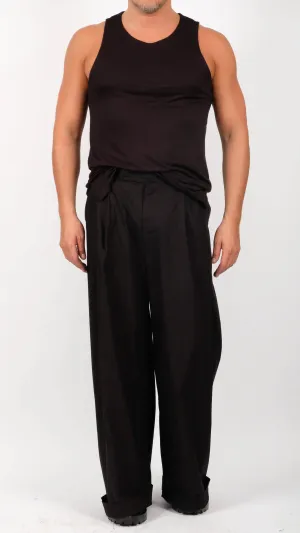 Cotton Wide Leg Pants