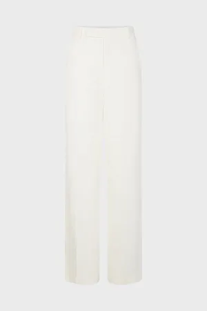 CYNDELLE WIDE LEG LINEN MIX TROUSERS
