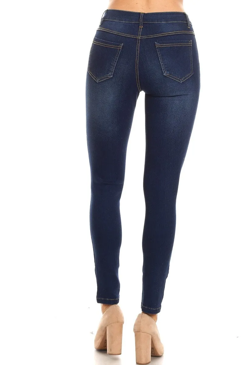 Dark Washed Denim Jeans