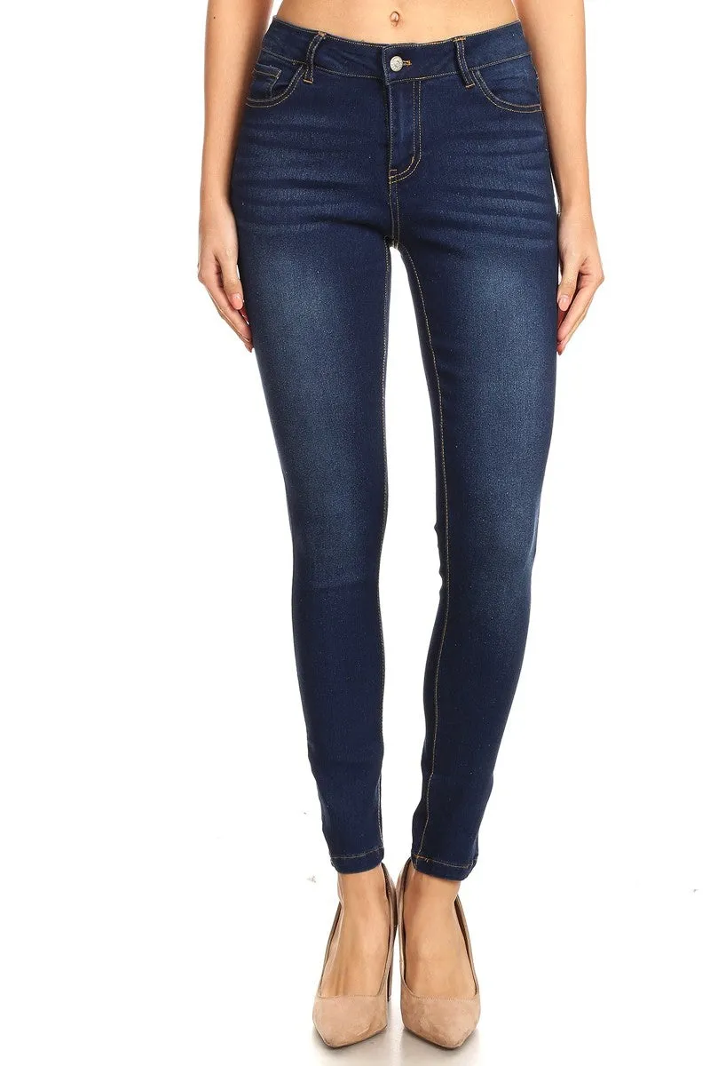 Dark Washed Denim Jeans