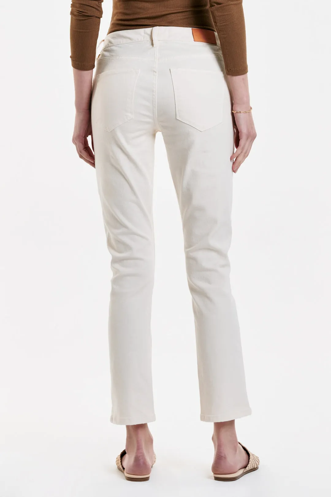 Dear John Blaire High Rise Ankle Slim Straight Jeans Wheat