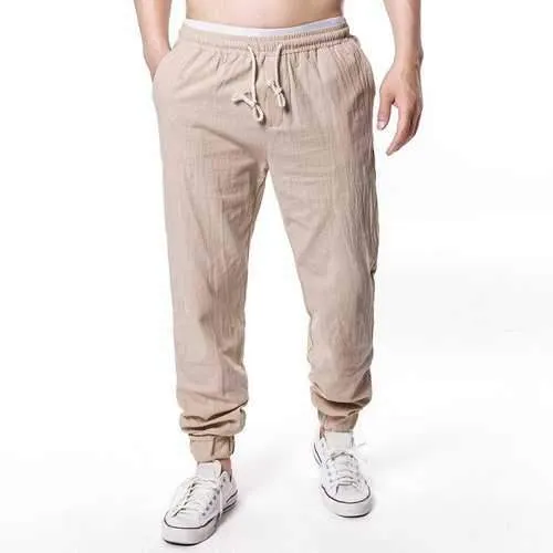 Drawstring Elastic Waist Loose Pants