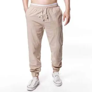 Drawstring Elastic Waist Loose Pants