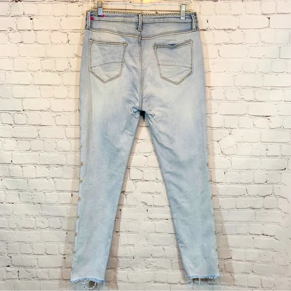 DRIFTWOOD Jackie Hi Rise Crop Jeans Embroidered tribal