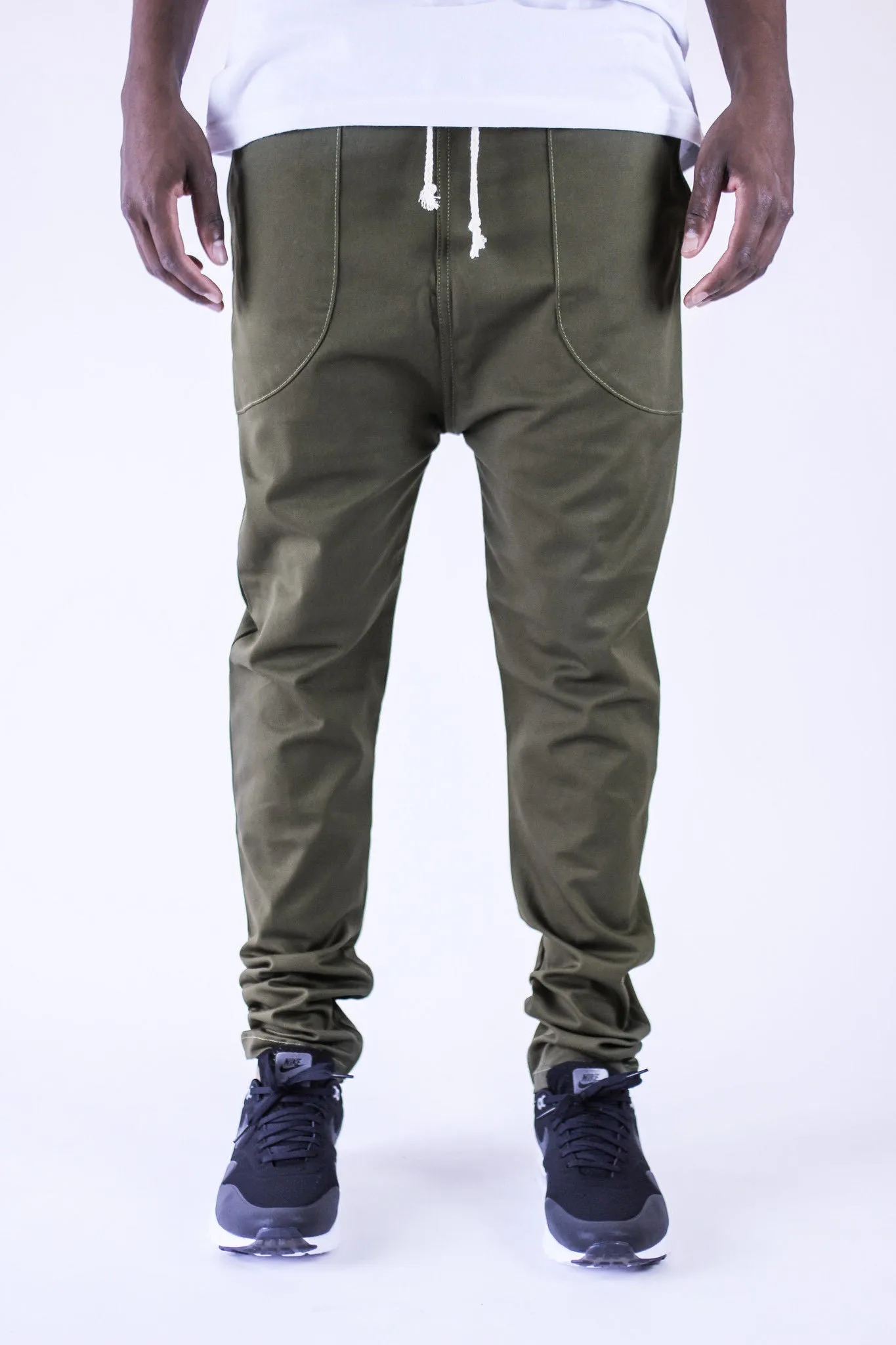 Dropcrop Pants Olive