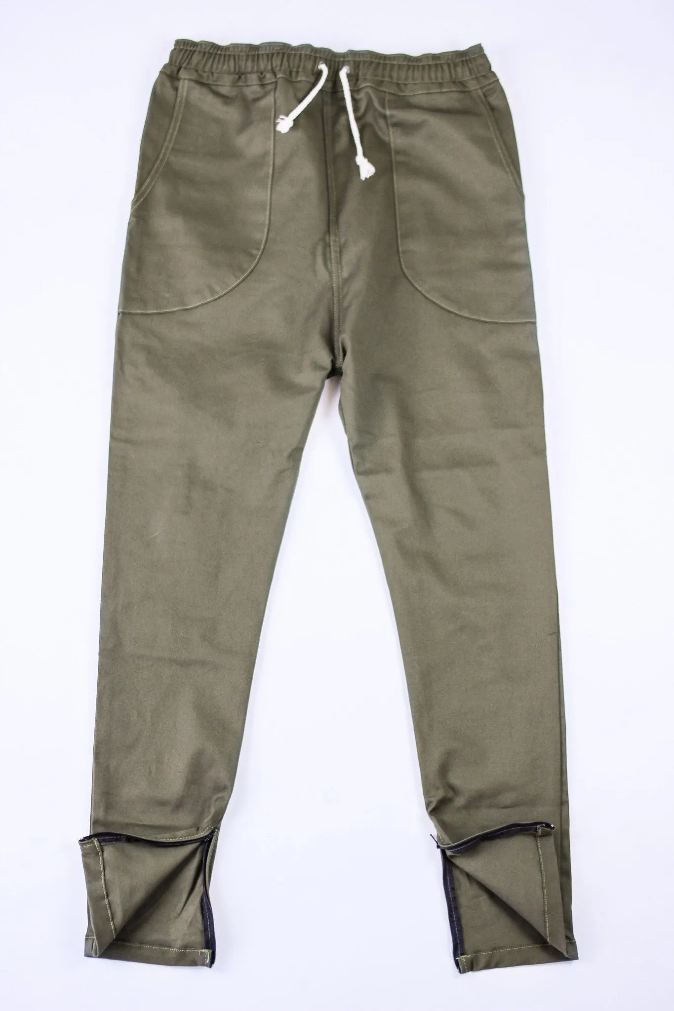 Dropcrop Pants Olive