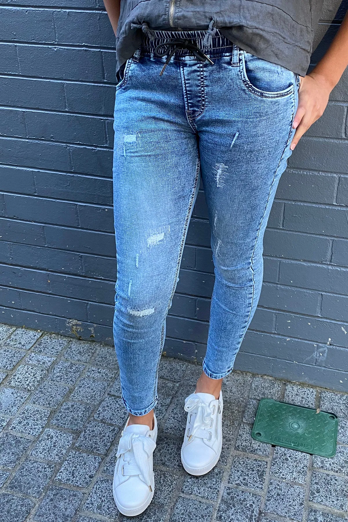 Dundee Hybrid Jogger Jeans - Wash - NLJ7