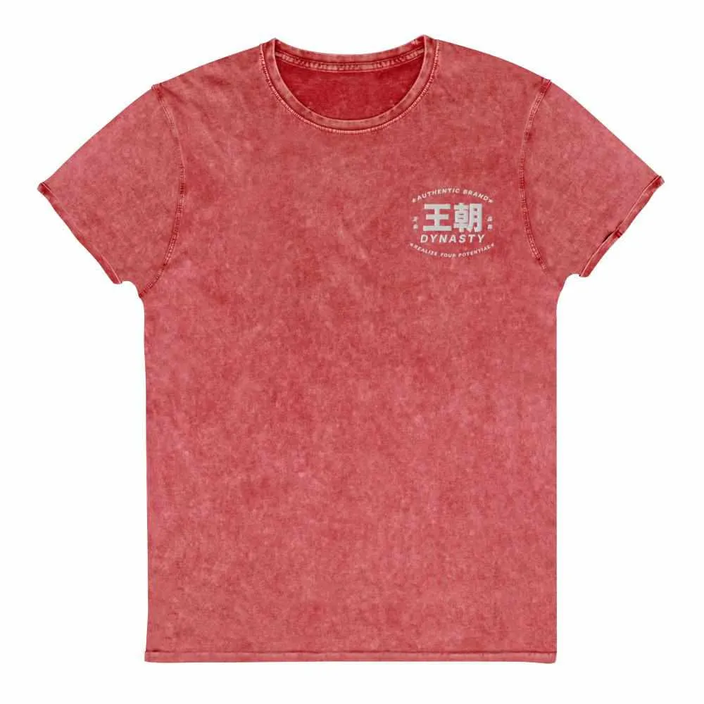 Dynasty Realize Your Potential Embroidered Denim T-Shirt