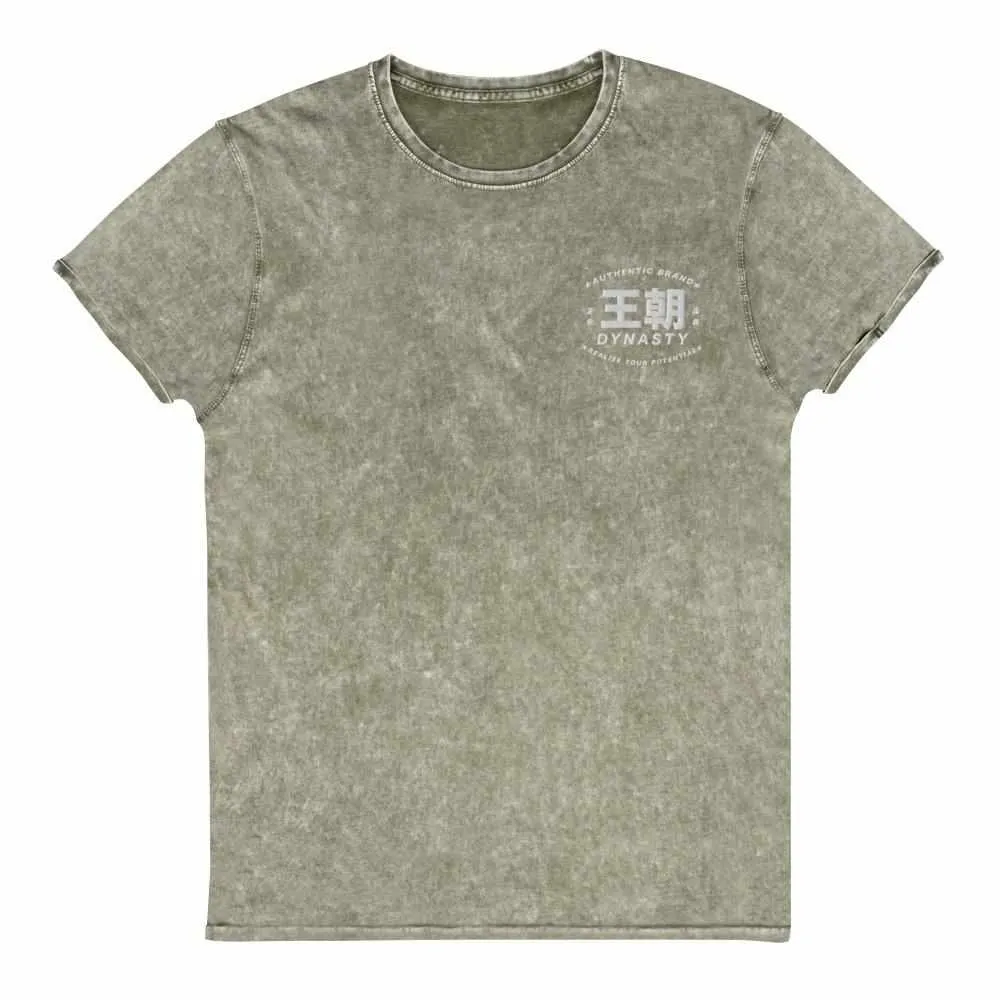Dynasty Realize Your Potential Embroidered Denim T-Shirt