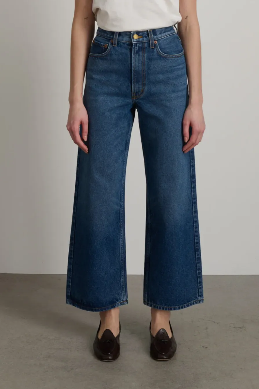 Elissa High Wide Jean, Cate Wash