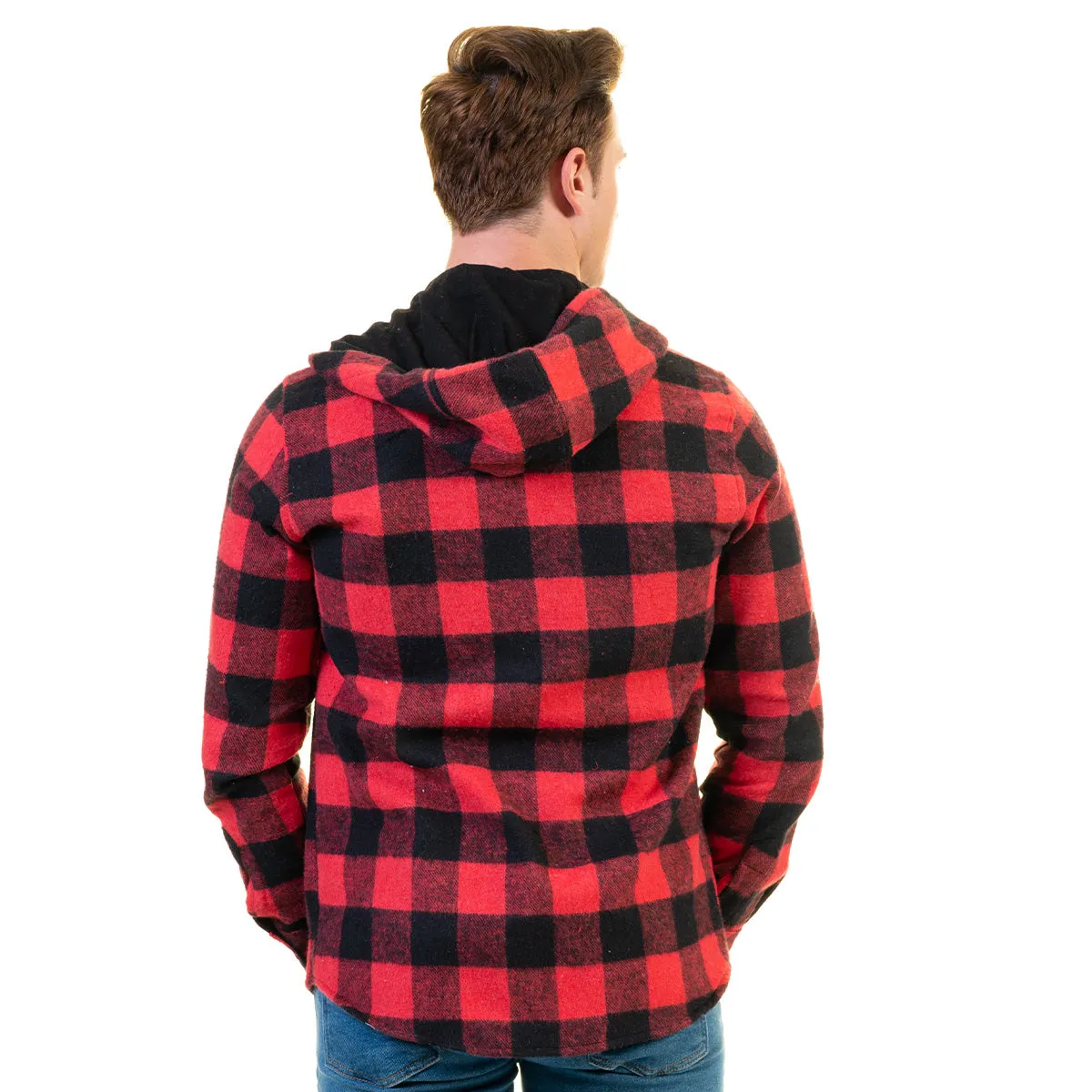 European Wool Luxury Zippered With Hoodie Sweater Jacket Warm Winter Tailor Fit