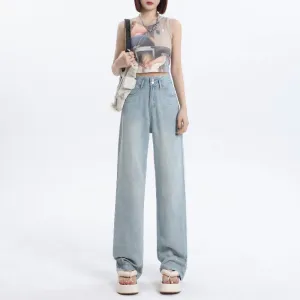 Fashion Tencel Wide-leg Jeans For Women