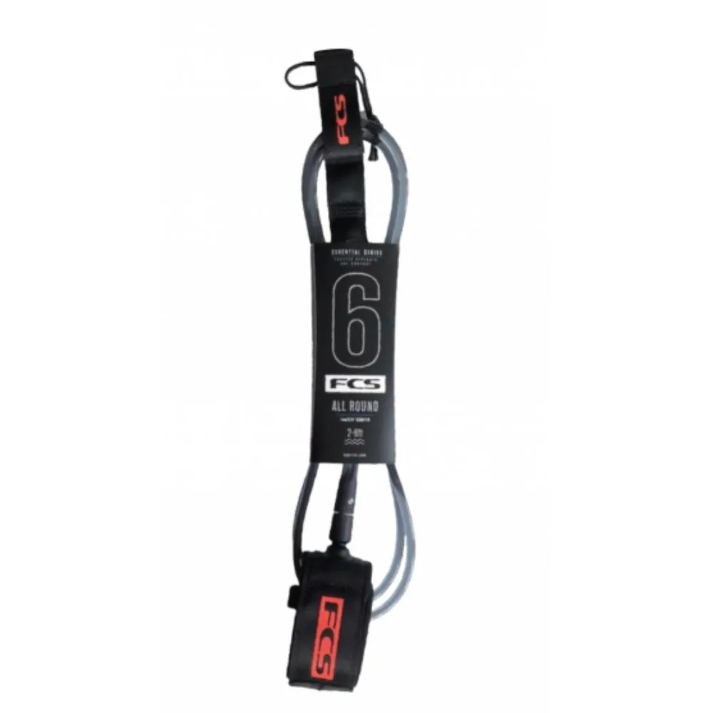FCS ALL ROUND ESSENTIAL LEASH 7' FLAME RED