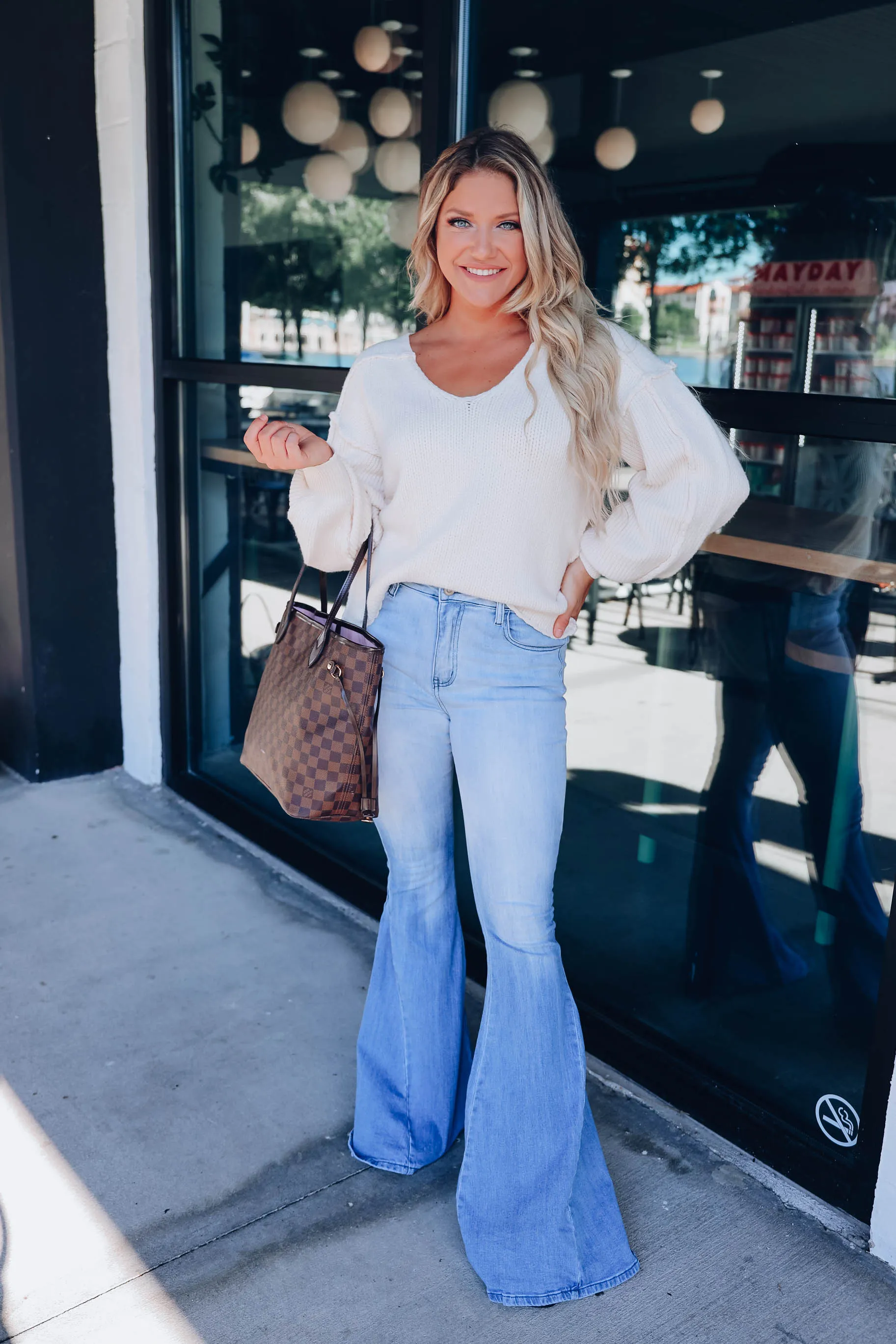 Ferguson Acid Washed Flare Jeans
