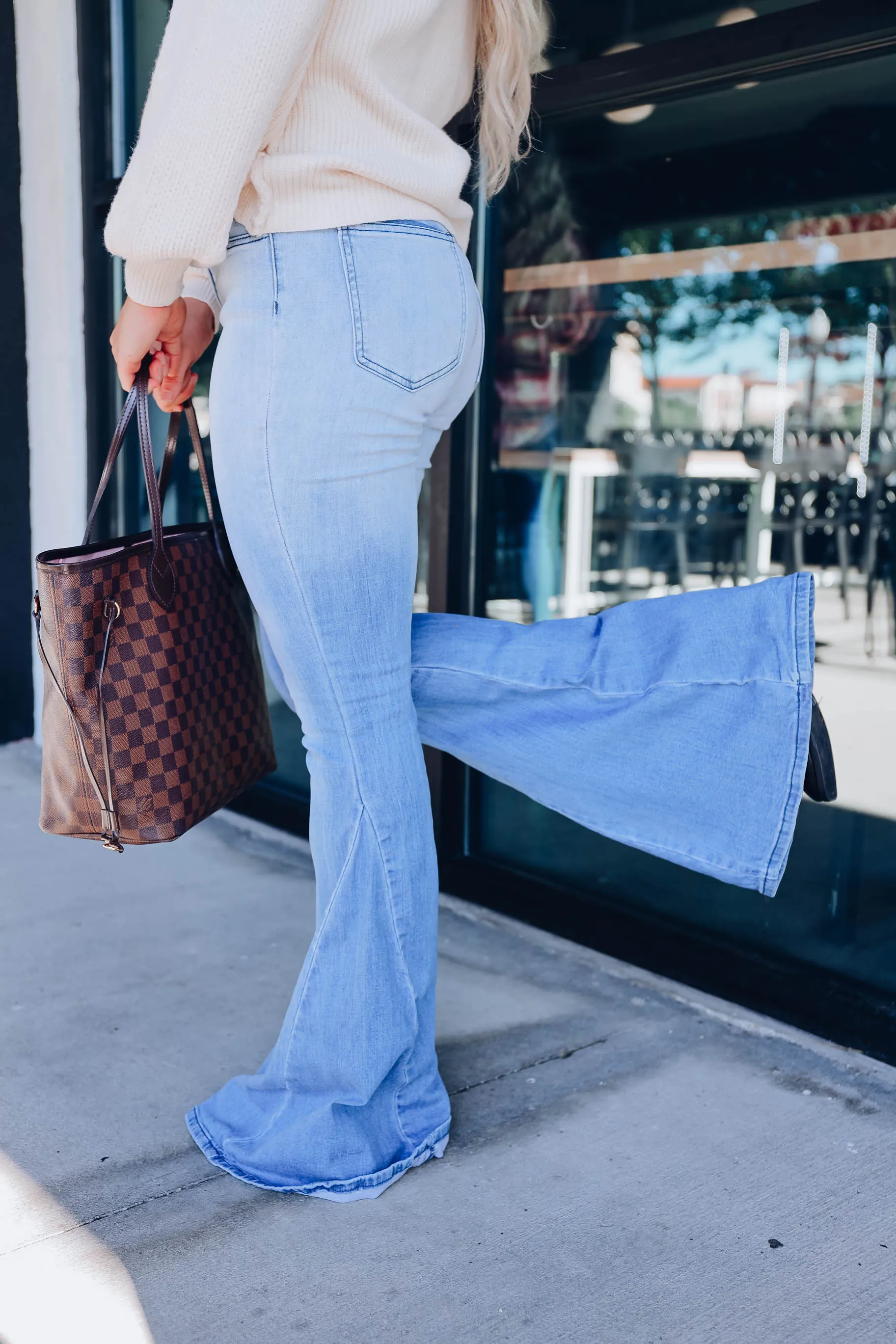 Ferguson Acid Washed Flare Jeans