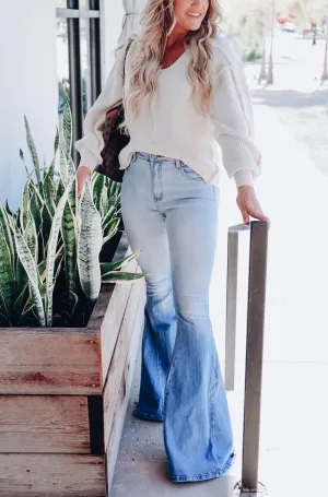 Ferguson Acid Washed Flare Jeans