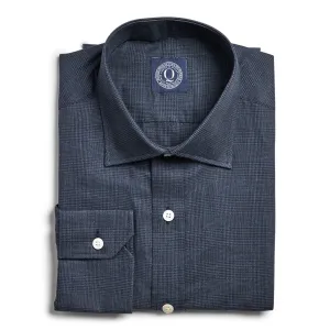 Flannel Suiting Check - Navy