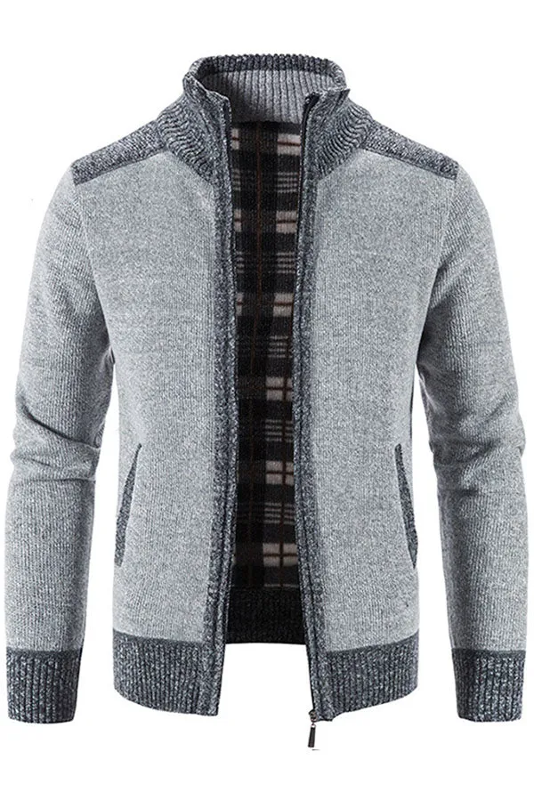 Fleece Thick Knit Sweater Loose Casual Cardigan