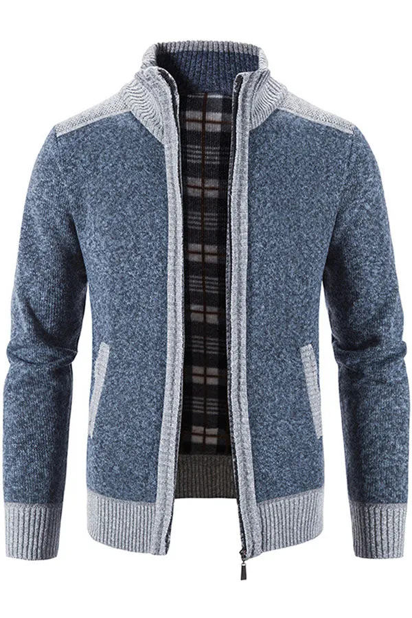 Fleece Thick Knit Sweater Loose Casual Cardigan