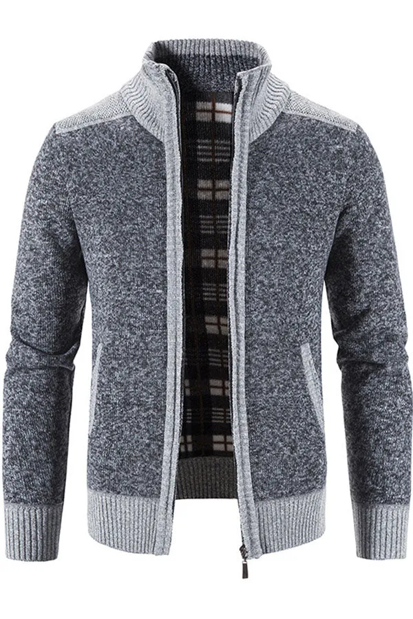 Fleece Thick Knit Sweater Loose Casual Cardigan