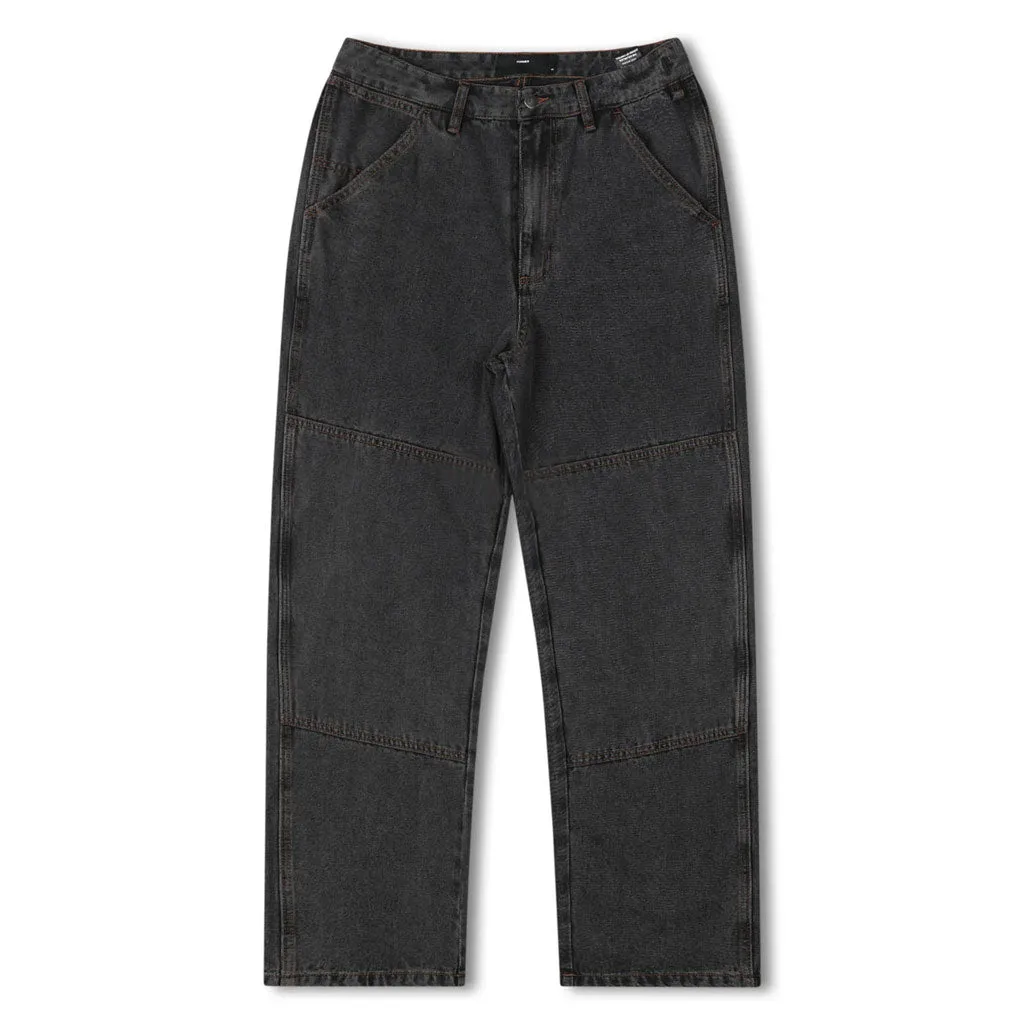 FORMER VT DISTEND DOUBLE KNEE PANTS - WASHED BLACK