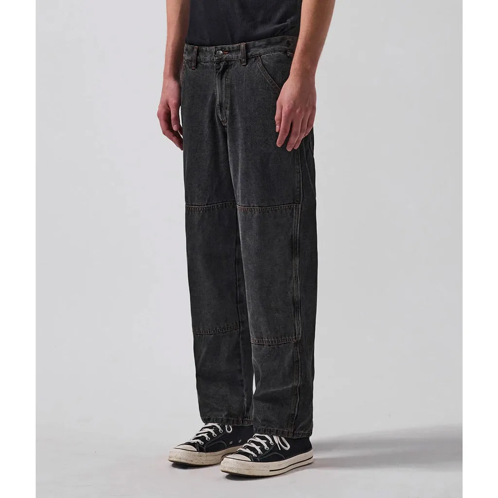 FORMER VT DISTEND DOUBLE KNEE PANTS - WASHED BLACK