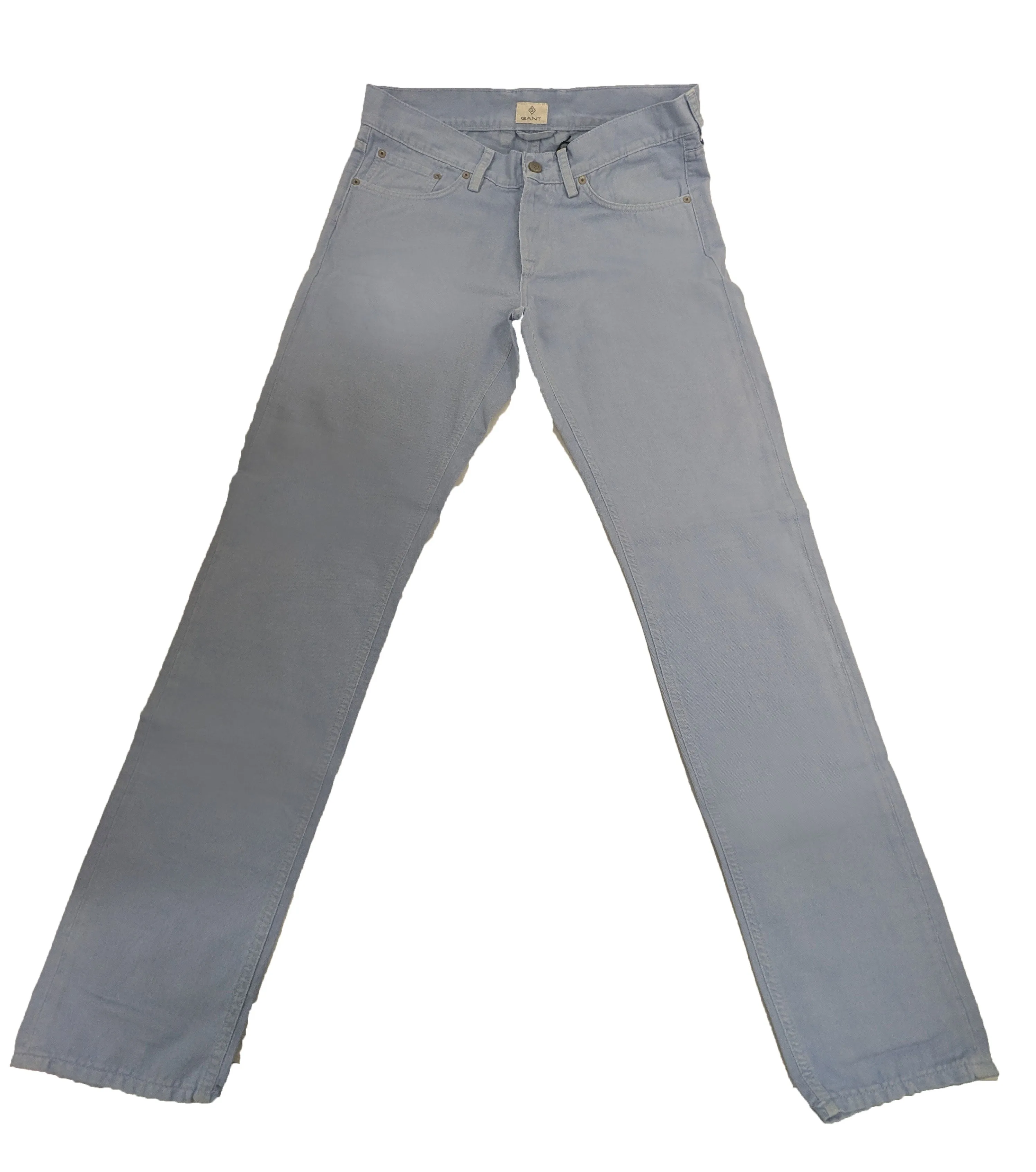 GANT DIAMOND G Hamptons Blue Slim Tapered  Linen Jeans 1009501 Size 32/32