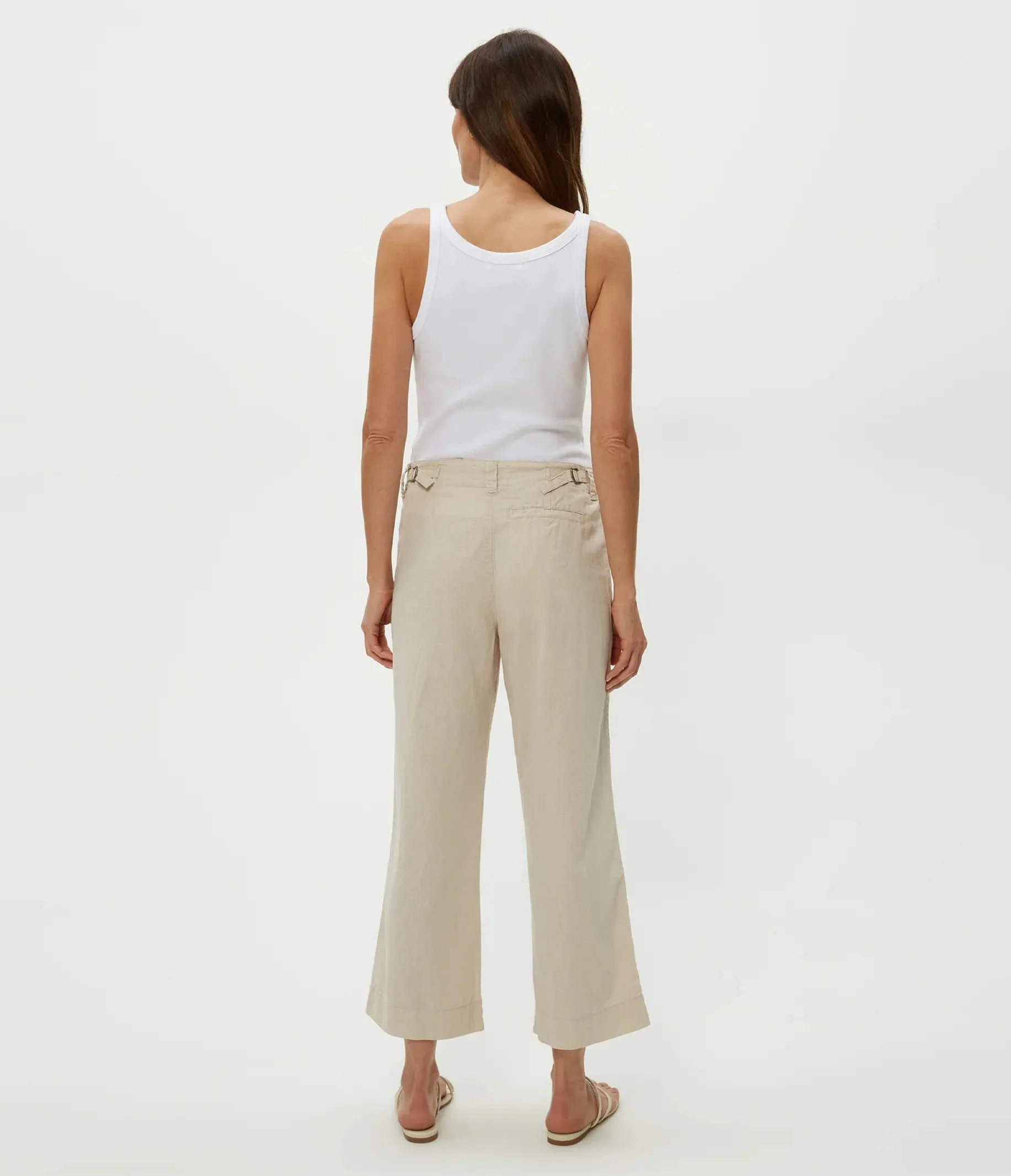 Geraldine Cropped Straight Leg Pant in Windchime