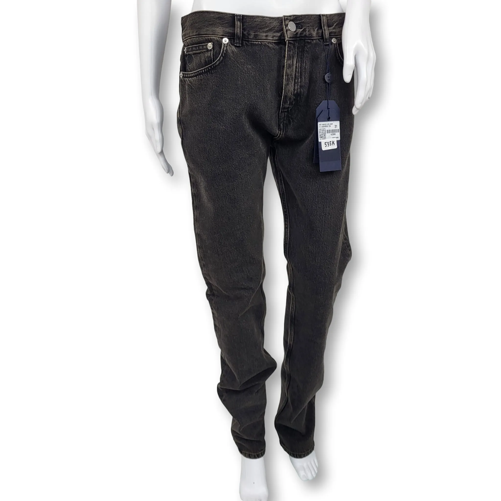 Gray Washed Slim Jeans