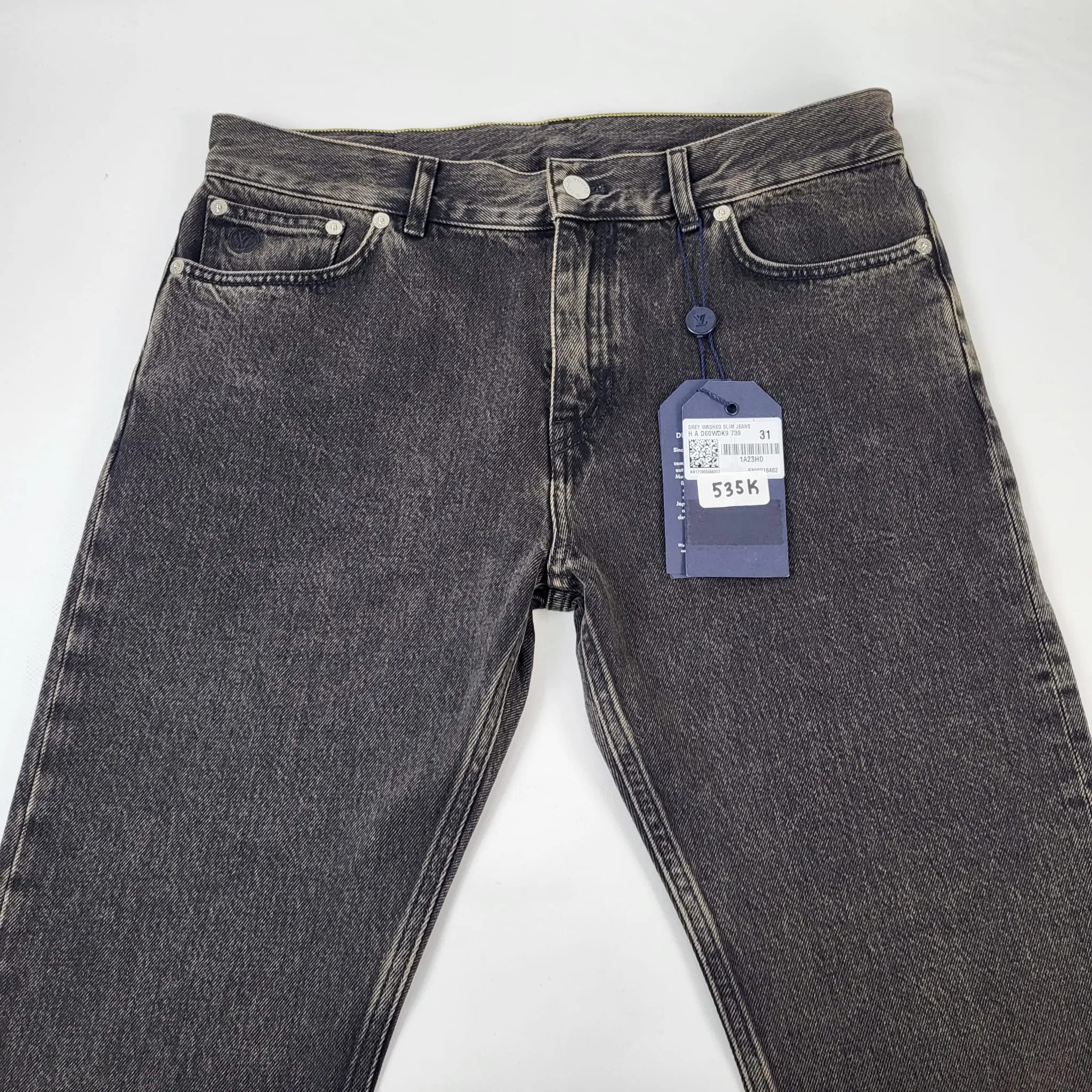 Gray Washed Slim Jeans