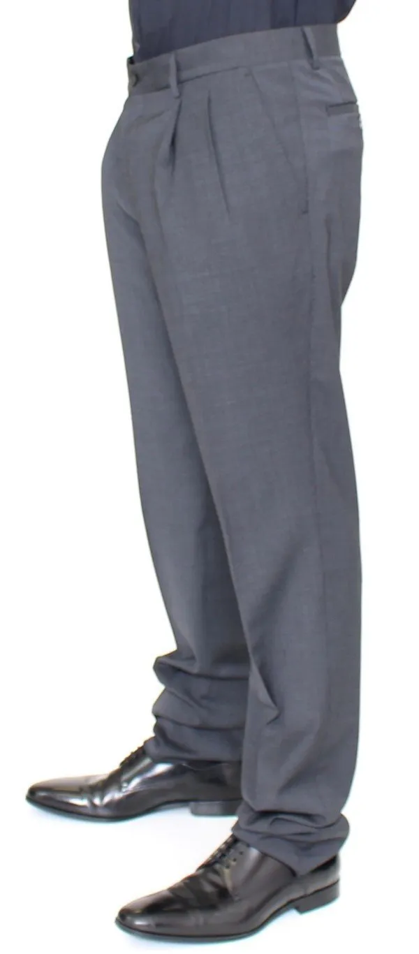 Gray Wool Stretch Ventanni Pants