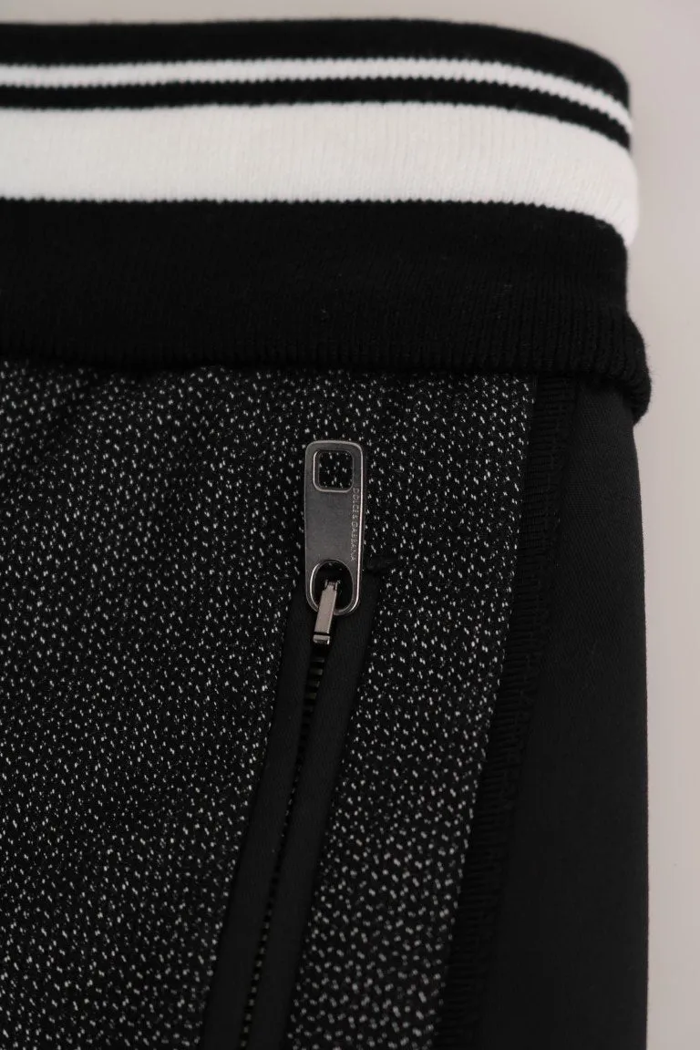 Gray Wool Woven Casual Pants