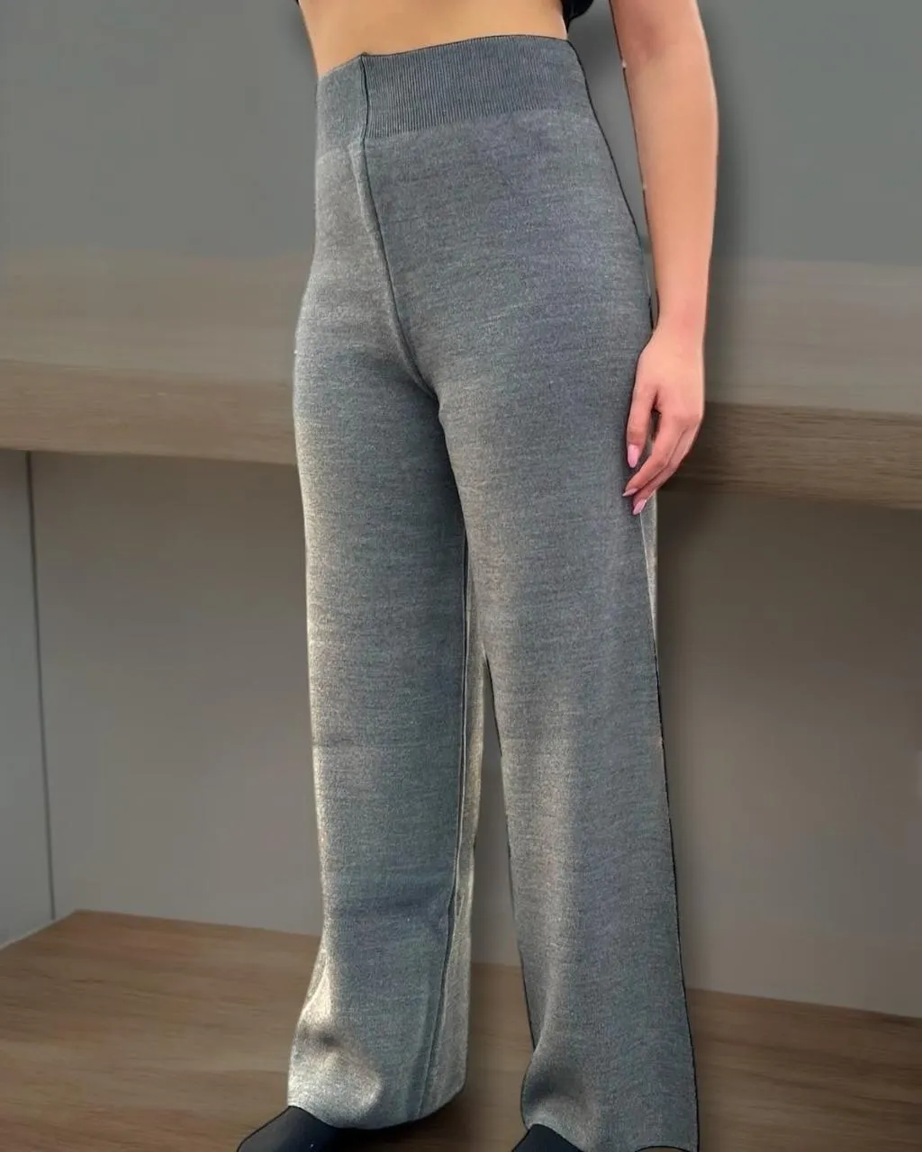Grey Wool Trouser