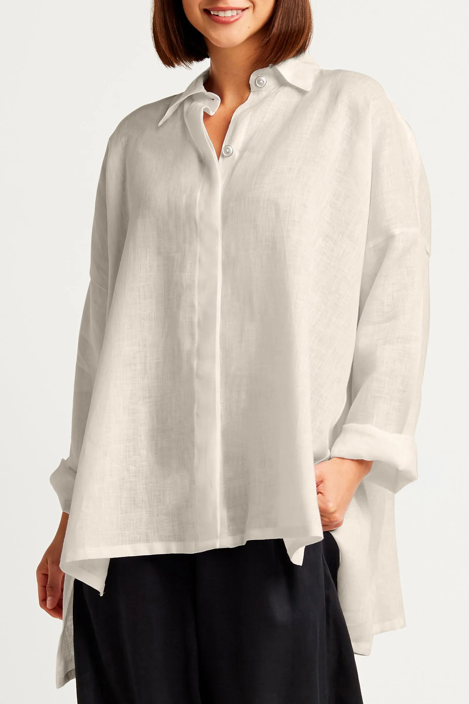 Handkerchief Linen E-Z Shirt