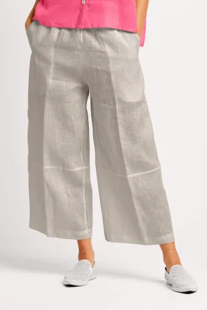 Handkerchief Linen Flood Panel Pant