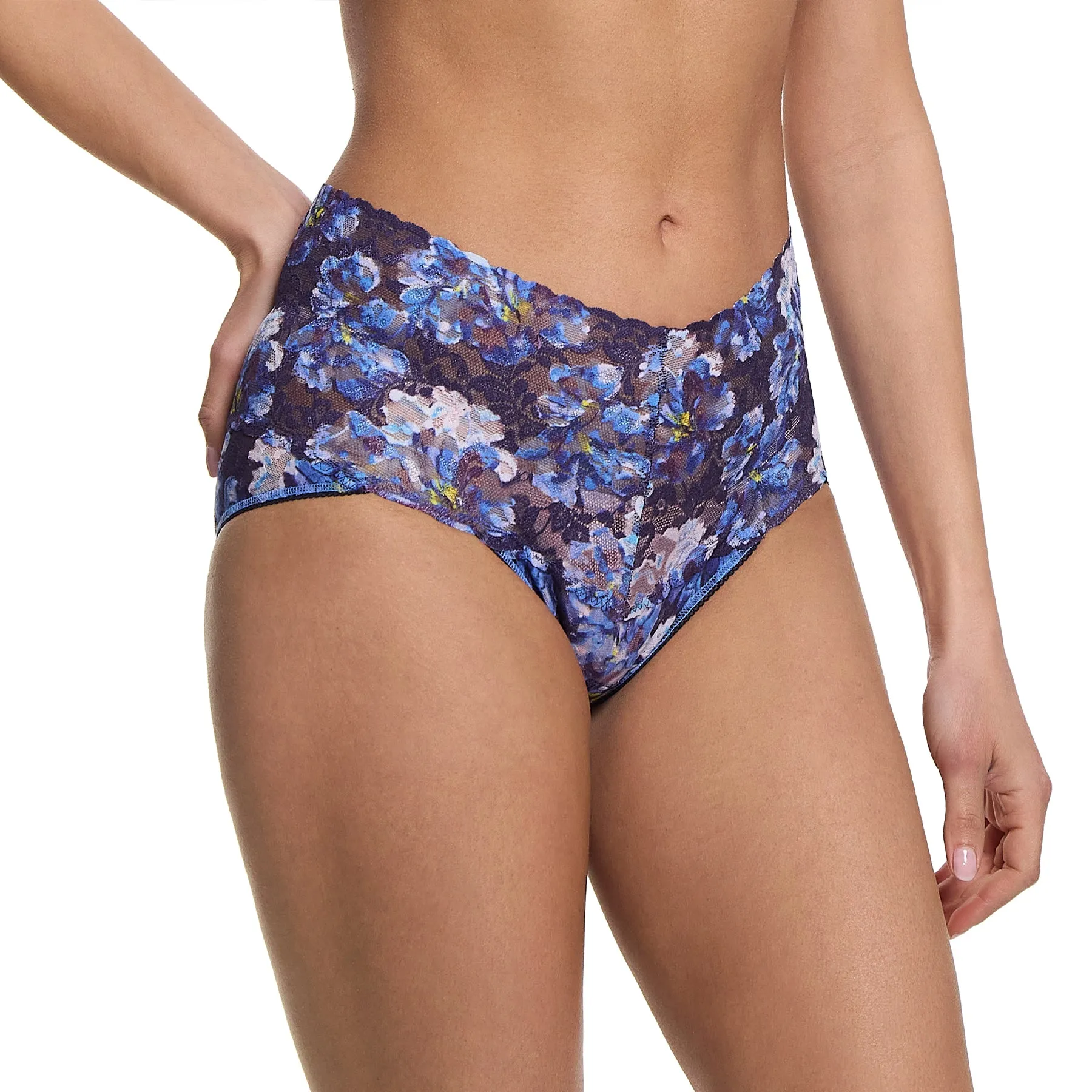 Hanky Panky Printed Lace V-Kini Retro Briefs