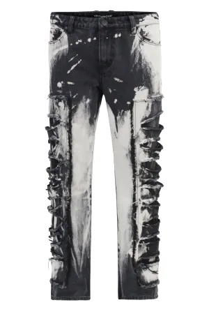 Heavy Distressed Baggy Fit Jeans