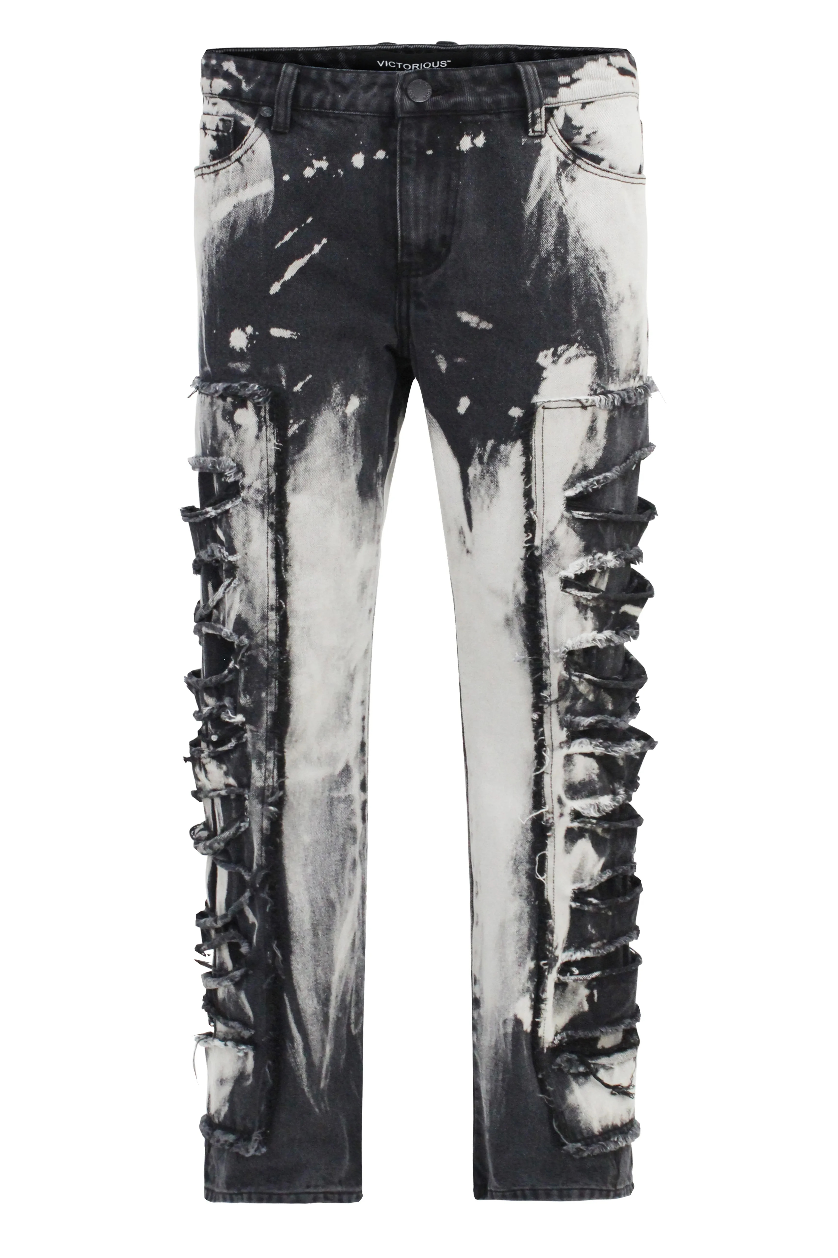 Heavy Distressed Baggy Fit Jeans