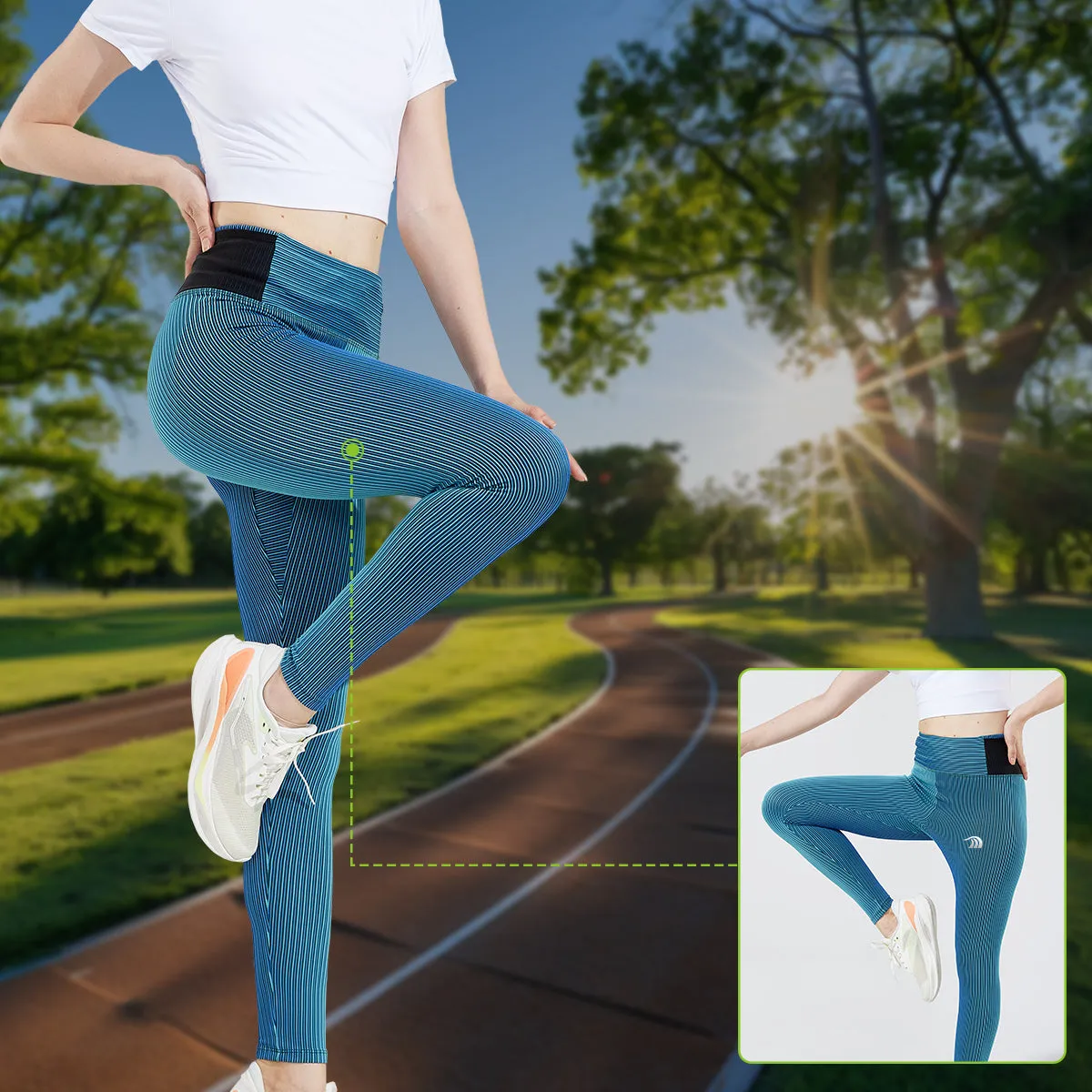 High-waisted Running Compression Pants