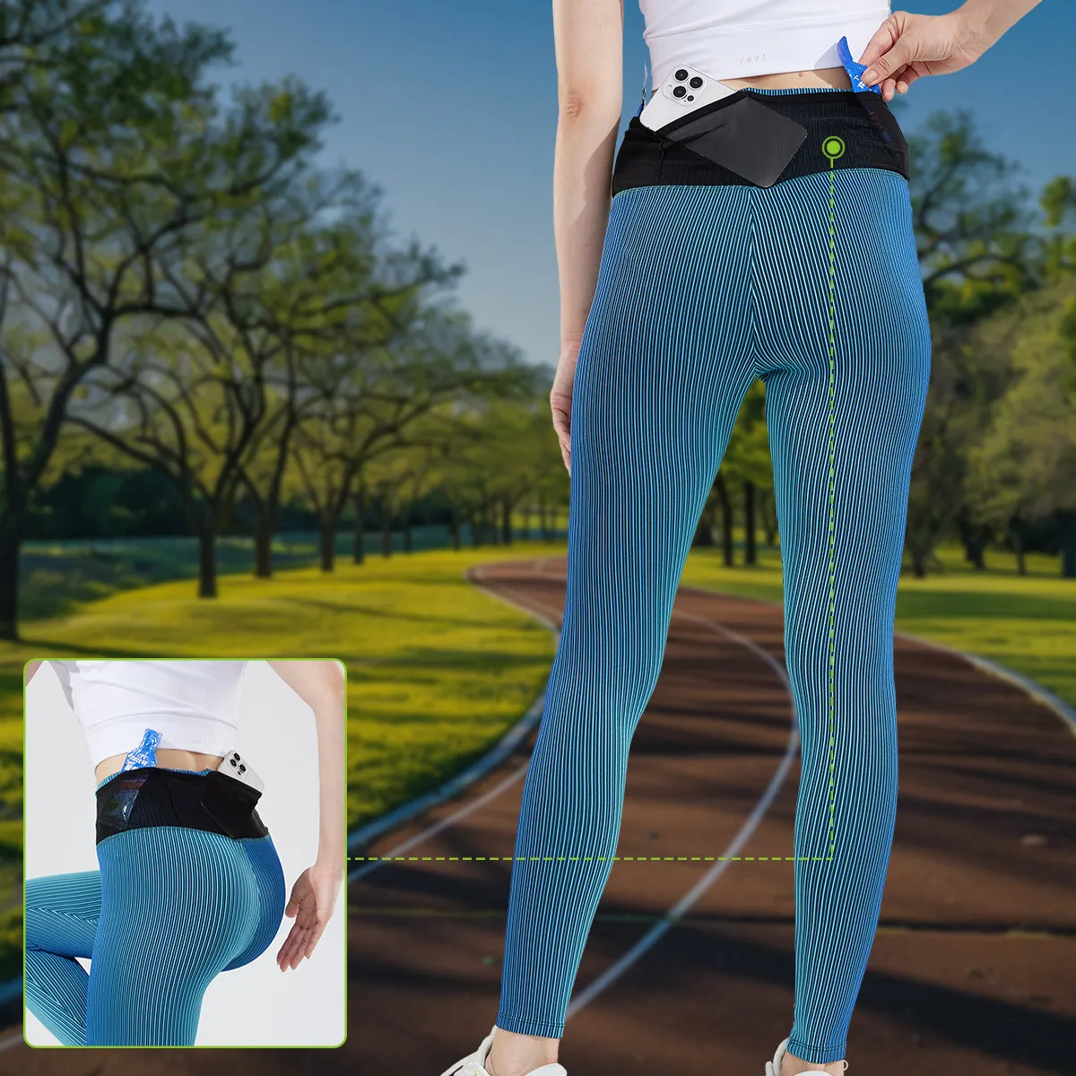 High-waisted Running Compression Pants