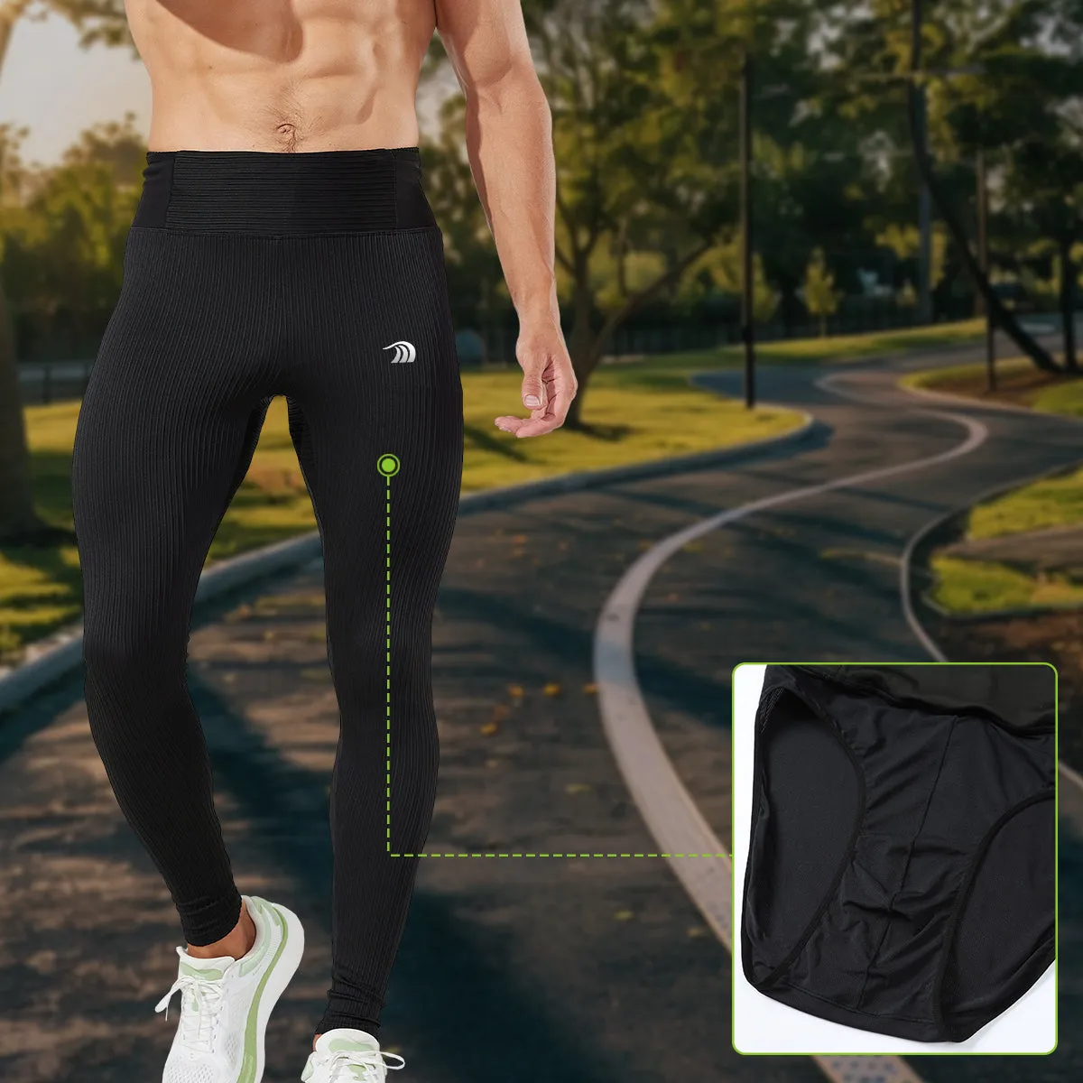 High-waisted Running Compression Pants