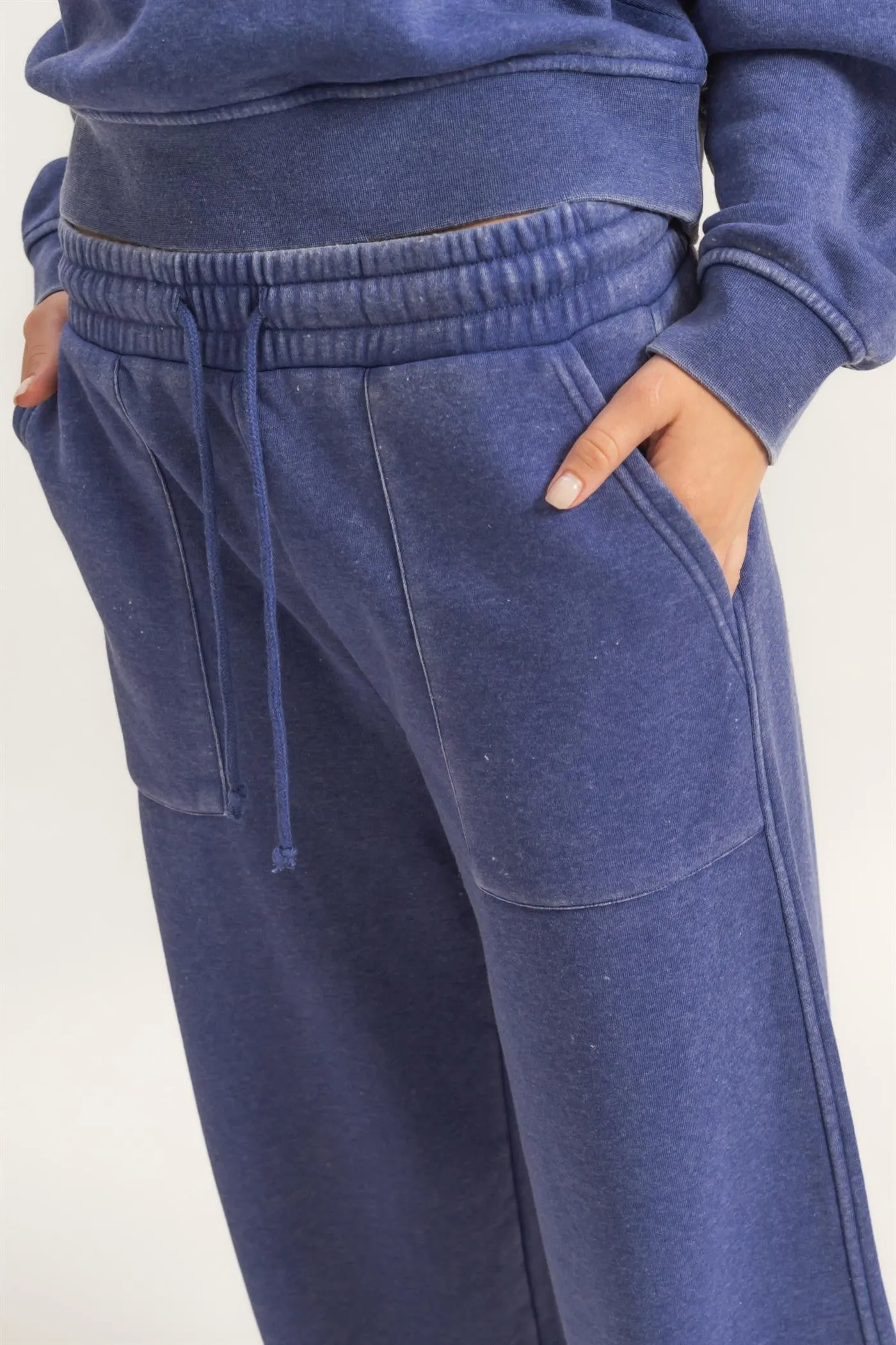 Indigo Wide Leg Sweatpants