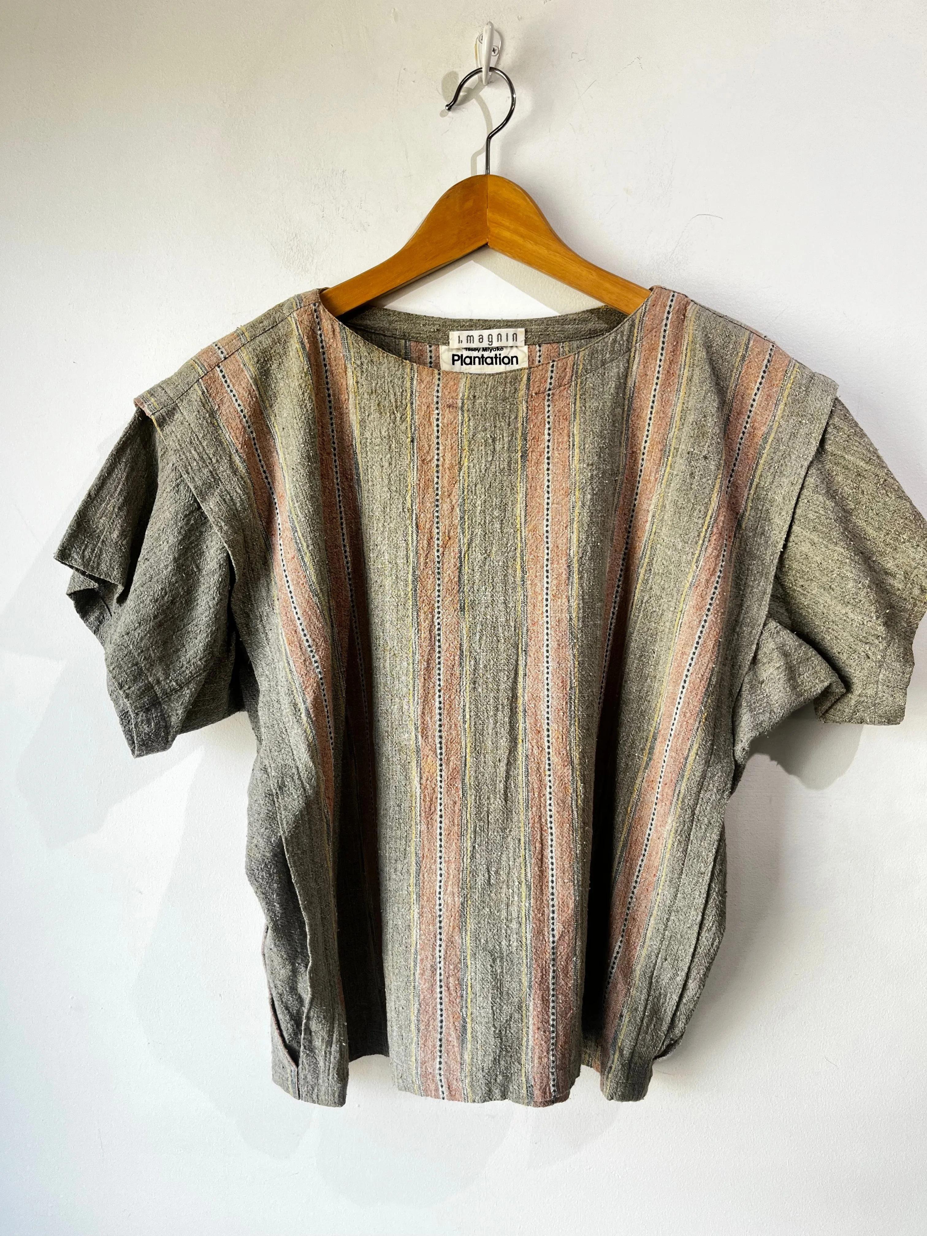Issey Miyake Pink Stripe Two-Piece Outfit