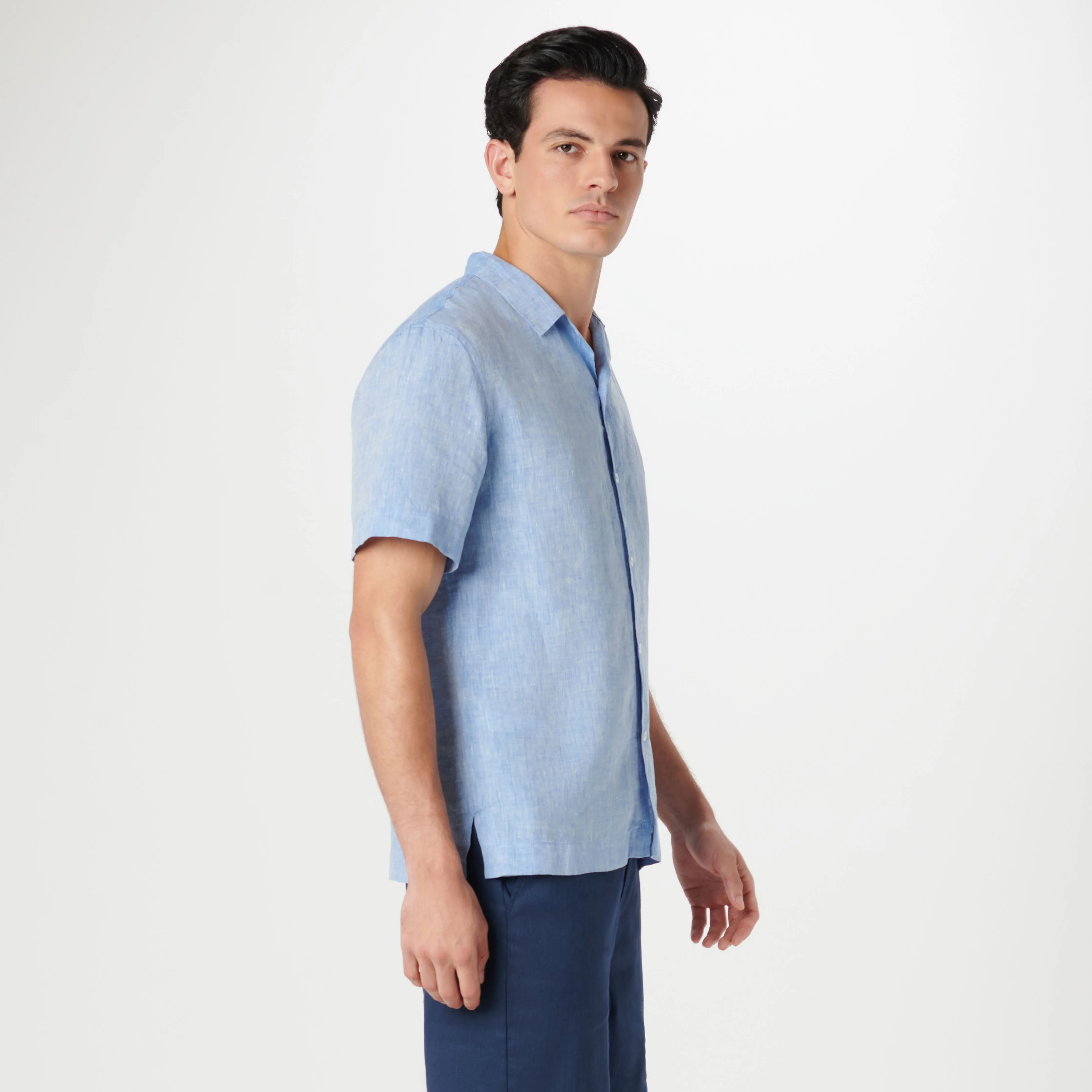 Jackson Solid Linen Camp Shirt