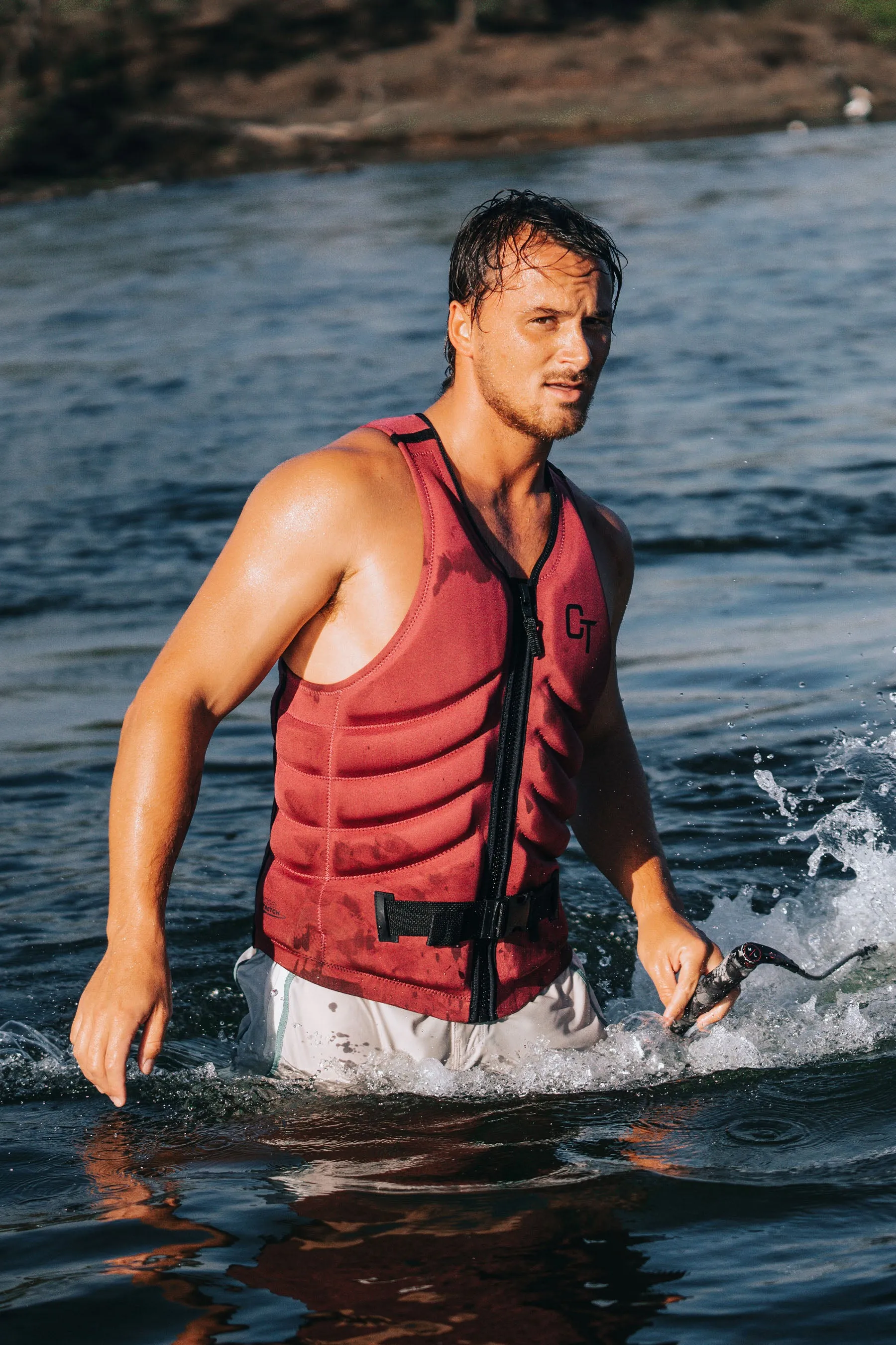Jetpilot Quantum Life Jacket - Cory Tuenissen Signature Series - Dark Maroon