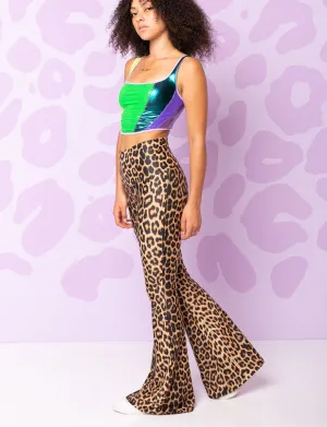 Joan Leopard Print Flares