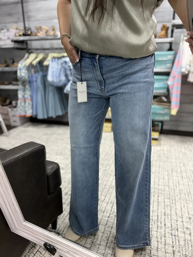 Judy Blue HW Vintage Wash Retro Wide Leg