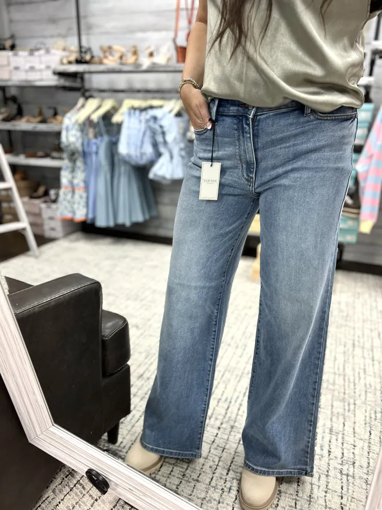 Judy Blue HW Vintage Wash Retro Wide Leg