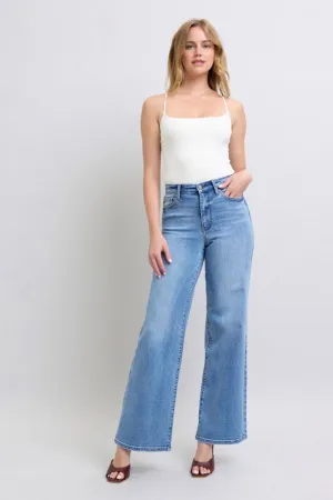 Judy Blue HW Vintage Wash Retro Wide Leg