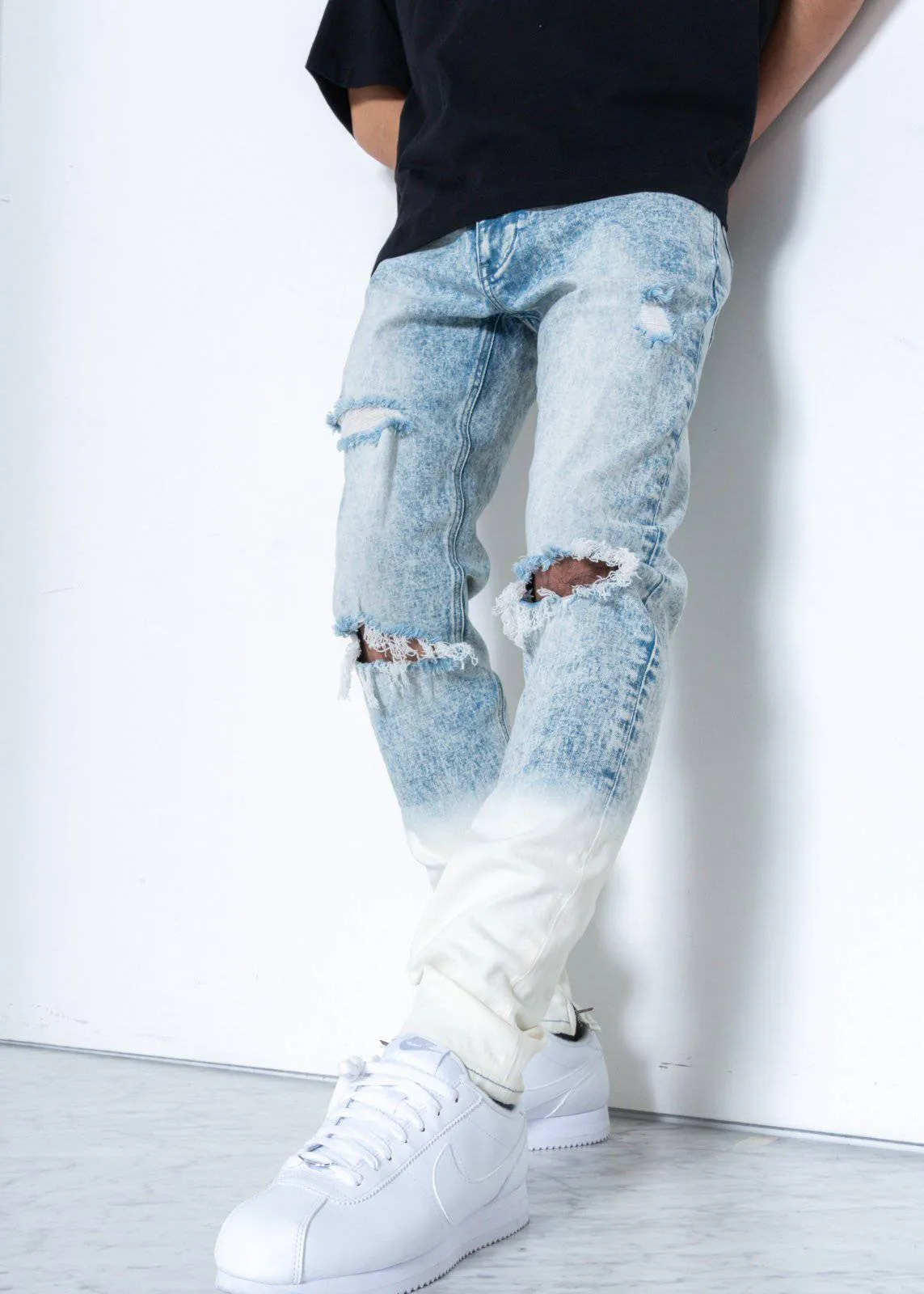 Konus Men's Acid Washed Jean in Blue by Shop at Konus